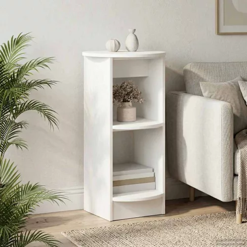 vidaXL Oldalsó szekrény Fehér Mérnöki fa