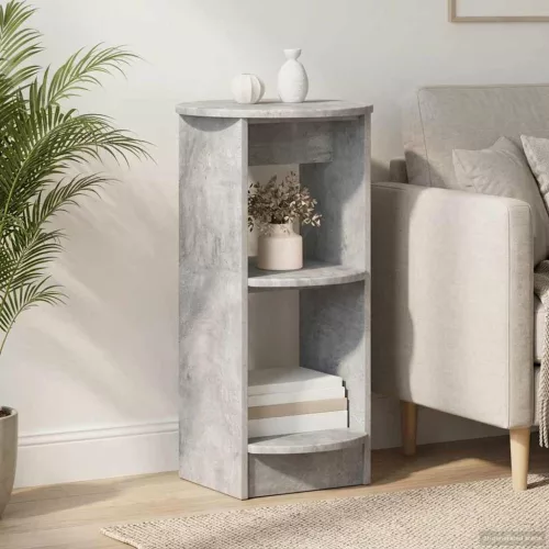 vidaXL Oldalsó szekrény Beton Szürke Mérnöki fa