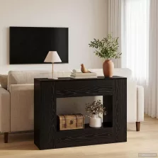 vidaXL Fekete Tölgy 101 x 30 x 74 cm