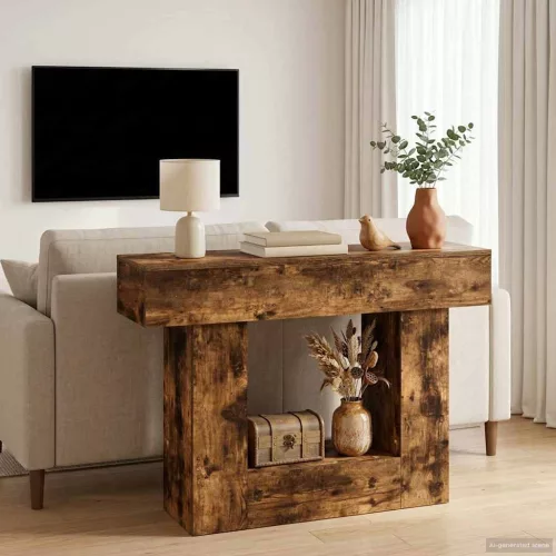 vidaXL Füstölt Tölgy 101 x 30 x 74 cm