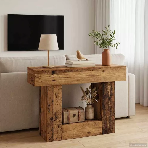 vidaXL Öreg fa 101 x 30 x 74 cm