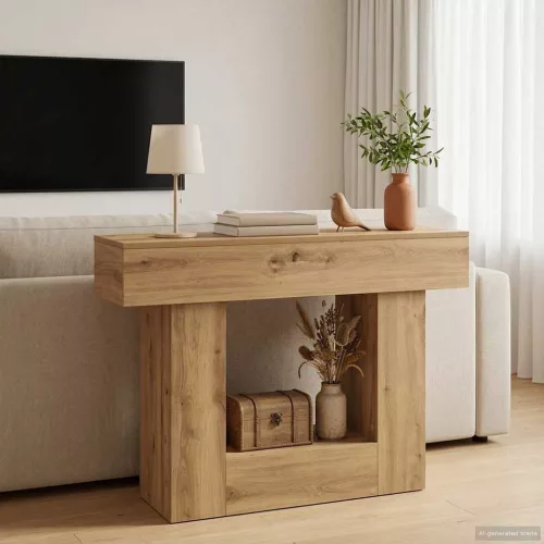 vidaXL Kézműves Tölgy 101 x 30 x 74 cm