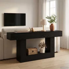 vidaXL Fekete Tölgy 160 x 30 x 74 cm