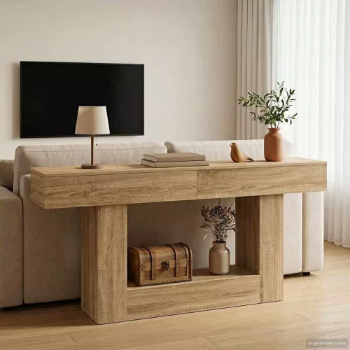 vidaXL Sonoma tölgy 160 x 30 x 74 cm