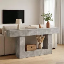 vidaXL Beton Szürke 160 x 30 x 74 cm