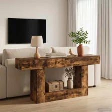 vidaXL Füstölt Tölgy 160 x 30 x 74 cm