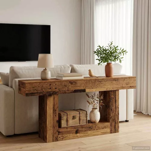 vidaXL Öreg fa 160 x 30 x 74 cm