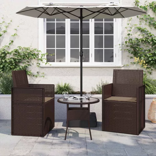 vidaXL Ülőpárnák 2 pcs Tópszínű 47 x 36 x 2 cm Poliészter