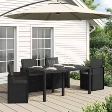   vidaXL Ülés és háttámla párnák 4 pcs Antracitszürke 47 x 45 x 2 cm