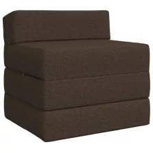   vidaXL Összecsukható kanapéágy Tópszínű 200 x 70 x 15 cm Szövet