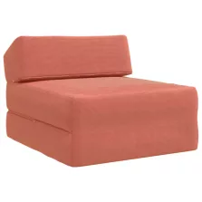   vidaXL Összecsukható kanapéágy Piros Narancs 60 x 70 x 41 cm Szövet