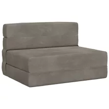   vidaXL Összecsukható kanapéágy Világosszürke 70 x 72 x 60 cm Szövet