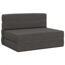   vidaXL Összecsukható kanapéágy Sötétszürke 70 x 72 x 60 cm Szövet