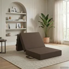   vidaXL Összecsukható kanapéágy 75 x 67 x 45 cm Tópszínű