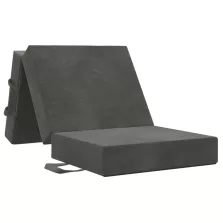   vidaXL Összecsukható kanapéágy 75 x 67 x 45 cm Sötétszürke