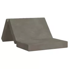   vidaXL Összecsukható kanapéágy 80 x 67 x 45 cm Világosszürke