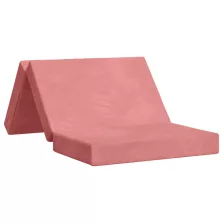   vidaXL Összecsukható kanapéágy 80 x 67 x 45 cm Rózsaszín
