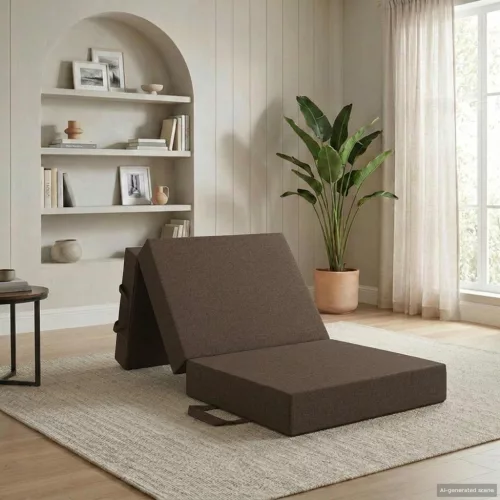 vidaXL Összecsukható kanapéágy 90 x 67 x 45 cm Tópszínű
