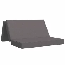   vidaXL Összecsukható kanapéágy 120 x 67 x 45 cm Világosszürke