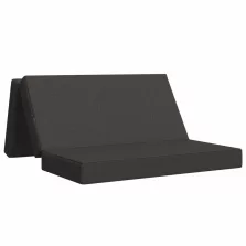   vidaXL Összecsukható kanapéágy 140 x 67 x 45 cm Sötétszürke