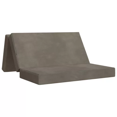 vidaXL Összecsukható kanapéágy 140 x 67 x 45 cm Világosszürke