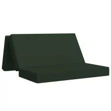   vidaXL Összecsukható kanapéágy 160 x 67 x 45 cm Sötétzöld