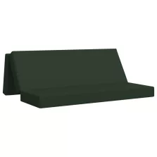   vidaXL Összecsukható kanapéágy 180 x 67 x 45 cm Sötétzöld