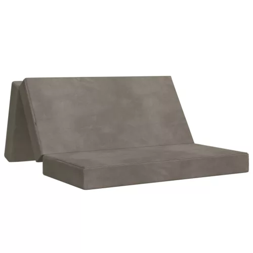 vidaXL Összecsukható kanapéágy 180 x 67 x 45 cm Világosszürke