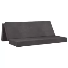   vidaXL Összecsukható kanapéágy 200 x 67 x 45 cm Sötétszürke