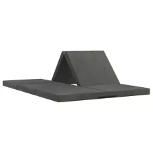   vidaXL Összecsukható kanapéágy 140 x 67 x 45 cm Sötétszürke
