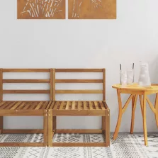   vidaXL Kültéri középső kanapé Tömör Akácfa Természetes 59 x 63 x 73 cm