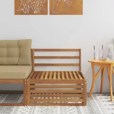   vidaXL Kültéri középső kanapé Tömör Akácfa Természetes 79 x 83 x 73 cm