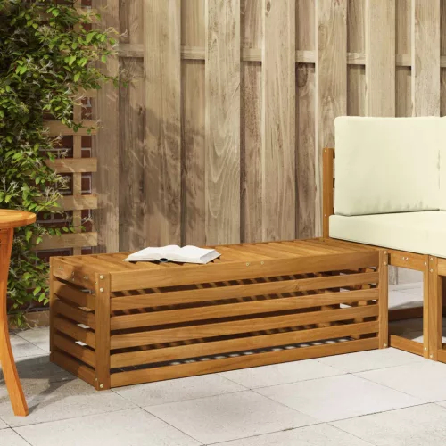 vidaXL Kültéri Szék Pad Természetes 115 x 43 x 37 cm Tömör Akácfa