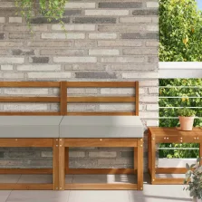   vidaXL Kültéri kanapé párna Szürke 60 x 60 x 8 cm Poliészter