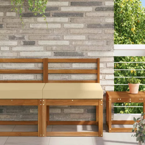 vidaXL Kültéri kanapé párna Bézs 60 x 60 x 8 cm Poliészter