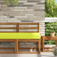   vidaXL Kültéri kanapé párna Zöld 60 x 60 x 8 cm Poliészter