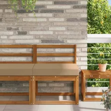   vidaXL Kültéri kanapé párna Tópszínű 60 x 60 x 8 cm Poliészter