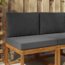 vidaXL Kültéri kanapé párna 2 pcs Antracit Poliészter