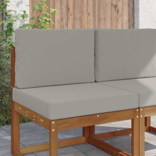 vidaXL Kültéri kanapé párna 2 pcs Szürke Poliészter