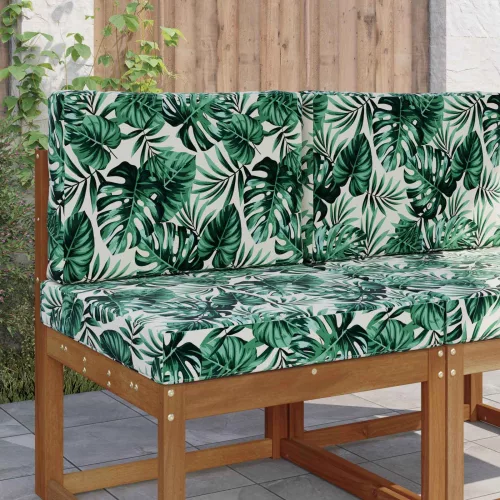 vidaXL Kültéri kanapé párna 2 pcs Levél mintázat Poliészter