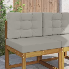 vidaXL Kültéri kanapé párna 2 pcs Szürke Poliészter