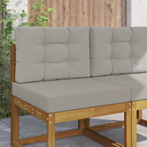 vidaXL Kültéri kanapé párna 2 pcs Szürke Poliészter