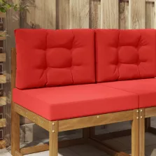 vidaXL Kültéri kanapé párna 2 pcs Piros Poliészter