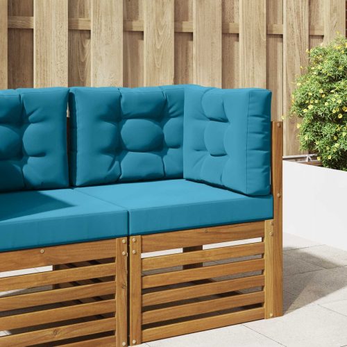 vidaXL Kültéri kanapé párna 3 pcs Királykék Poliészter