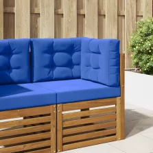 vidaXL Kültéri kanapé párna 3 pcs Türkiz Poliészter