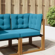   vidaXL Kültéri kanapé párna 3 pcs Királykék Poliészter