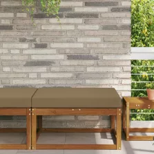   vidaXL Kültéri kanapé párna Tópszínű 80 x 80 x 8 cm Poliészter