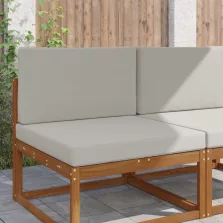 vidaXL Kültéri kanapé párna 2 pcs Szürke Poliészter