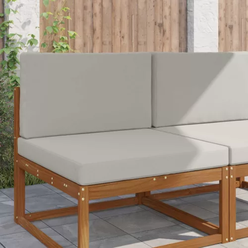 vidaXL Kültéri kanapé párna 2 pcs Szürke Poliészter