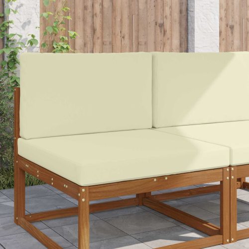 vidaXL Kültéri kanapé párna 2 pcs Krém Poliészter